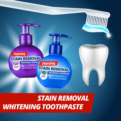 Stain removal whitening toothpaste