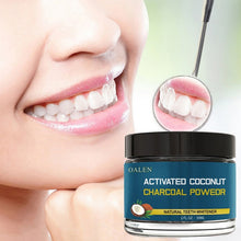 Load image into Gallery viewer, Activated coconut charcoal teeth whitening