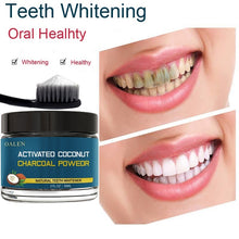 Load image into Gallery viewer, Activated coconut charcoal teeth whitening