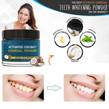 Load image into Gallery viewer, Activated coconut charcoal teeth whitening